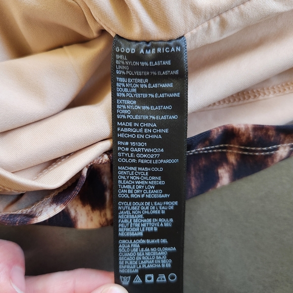 Good American Leopard Print Satin Shine Midi Dress Size Small NWT $179 - Picture 8 of 12